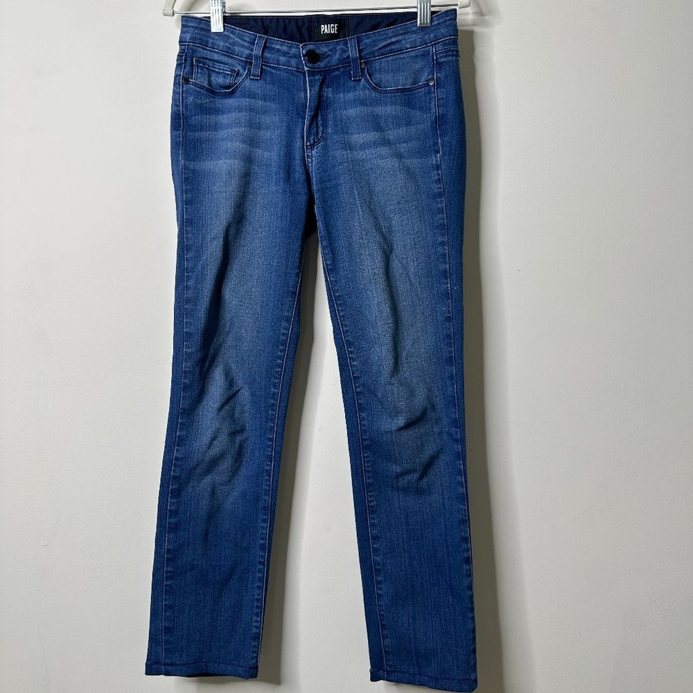 PAIGE Blue Skyline Skinny Jeans Size 27